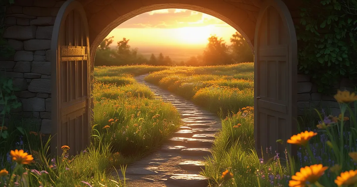 Powerful prayers for today at Sunlit meadow path 